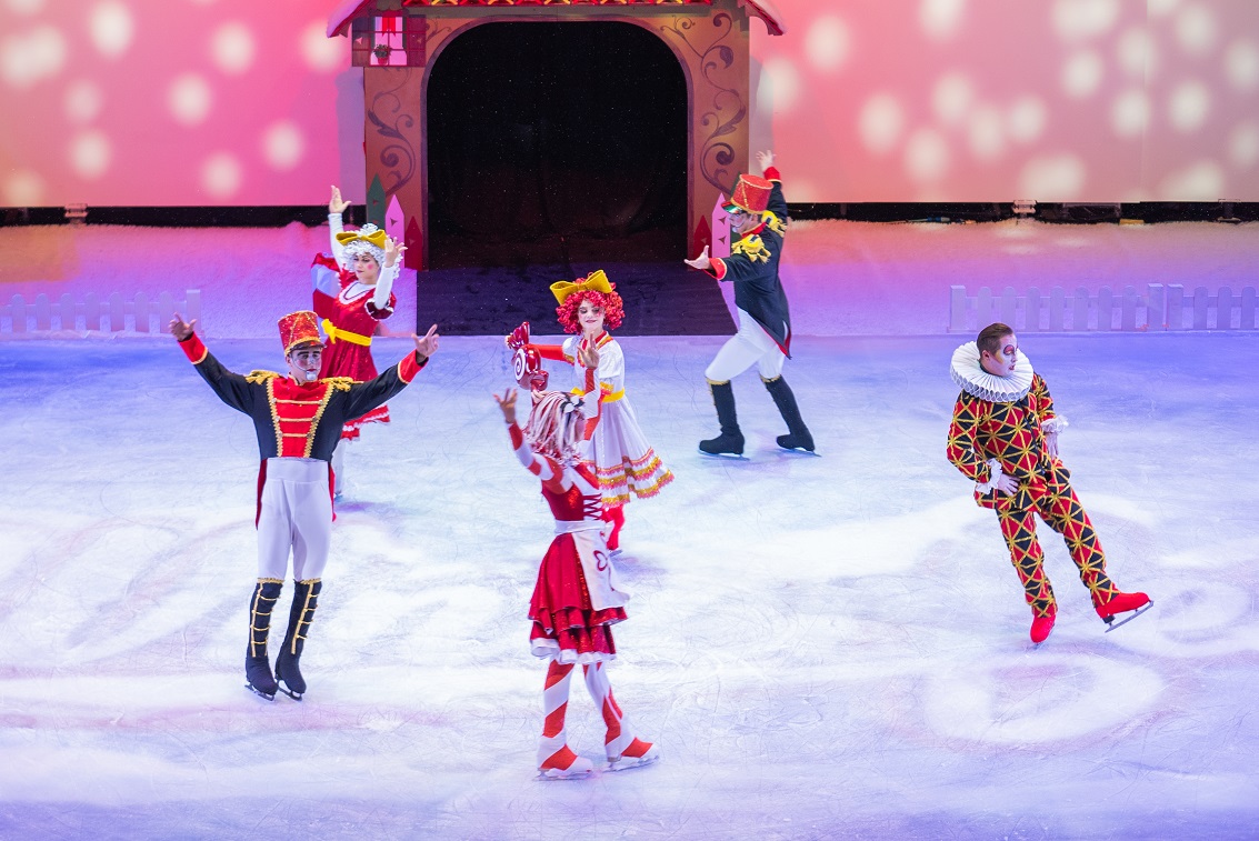 An ice-skating spectacle at Ferrari World Abu Dhabi