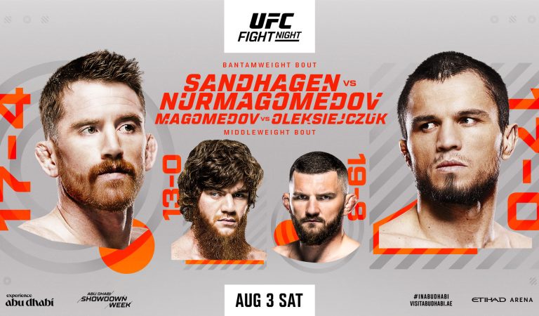 UFC Fight Night Returns to Yas Island: Sandhagen vs. Nurmagomedov