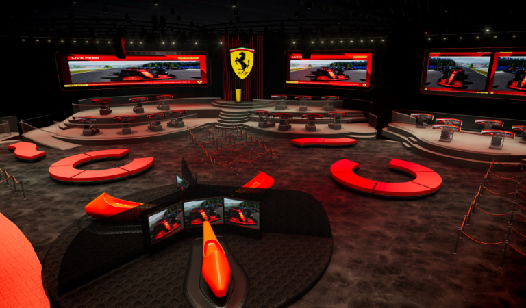 Experience the thrill at the first Ferrari-themed Esports Arena